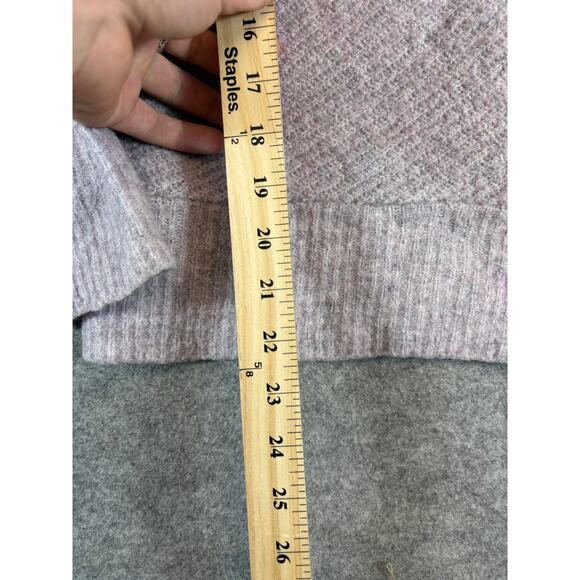 MOTH Anthropologie Sweater Womens Small Purple Knit Wool Batwing Dolman Sleeve - Picture 4 of 7